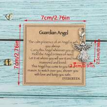 2PCS Guardian Angel Keychain - Amulet For Protecting Health And Safety - Symbol Of Love, Lucky Pocket Hug, Perfect Gift For Family, Friends And Colleagues - Key Ring For Everyday Use
