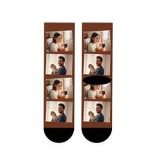 1 Pair Customized 3D Printed Portrait/Photo Socks, Unisex Personalized Novelty Crew Socks, Interesting And Unique Gifts For Easter, Women's Day, Father's Day, Celebrations, Parties, And Special Occasions - Multicolor - View 9