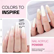 COSCELIA Acrylic Nail Kit With Everything Starter Nail Kit Set Acrylic Powder And Liquid Kit For Beginners Acrylic Nail Set Full Acrylic Nail Supplies - 93PCS Acrylic Nail Kit - 查看 5