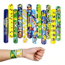 pokemon Pokemon Cartoon Slap Bracelets, 12 Unique Designs, Fun Party Favors And Festival Decorations, Perfect For Birthday Parties, Events, And Celebrations, Colorful Slap Wristbands With Cute Patterns, Ideal For All Ages