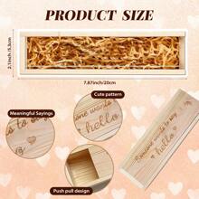 Surprise Pregnancy Announcements For Dad Pregnancy Test Keepsake Box Wooden Baby Announcement Coming Soon Baby Bodysuit Pregnancy Reveal Baby Gift Sets For For Husband Grandparents - Bố - Xem 2