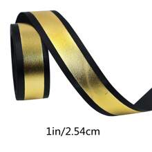 5 码/批 2025 毕业季丝带染色条纹，烫金蝴蝶结帽配件派对礼品包装 DIY 手工制作 - 彩色 - 查看 7