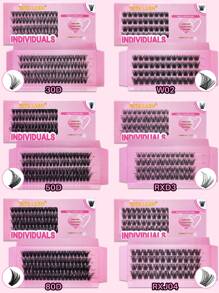 RITALASH 48/80PCS D Curl RITALASH Cluster Lash DIY 6 Styles Eyelash Extensions D Curl Long Individual Lashes Mixed Tray Lash Clusters Extensions DIY Cluster Lash At Home Lash Clusters,Eye Lash Clusters,Individual Eyelashes,Lashes,Fake Lashes