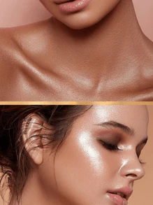 MSFLIBNH 1/5 件高光喷雾，身体珍珠亮泽闪粉流沙定妆喷雾，轻盈闪亮，适合所有肤色 - 彩色 - 查看 6