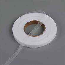 Double-Sided Iron-On Hem Tape, Fabric Adhesive Non-Woven - 1 Roll, 64M Length, Easy Apply No Sewing Required