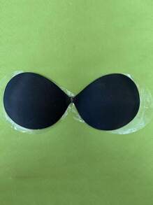 Invisible Strapless Sticky Silicone Bra Cups, Thick 3CM Gather & Lift Push Up Bra Pads For Small Bust, Hidden Bra Cups For Dresses & Gowns - Black - View 6