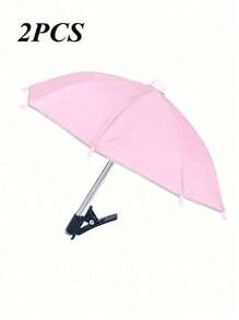 1/2 件手机夹雨伞手机遮阳伞手机伞遮阳伞，户外防水遮阳伞带手机支架，防紫外线迷你小雨伞，手机迷你雨伞保护您的手机免受雨水和阳光的侵袭，小雨伞 + 配件旅行配件旅行必备品海滩夏季学校配件返校用品返校用品 - 彩色 - 查看 21