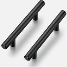 30-Pack Matte Black Stainless Steel Cabinet Pulls - 5-Inch, 3-Inch Hole Center, Waterproof, Durable, Easy-To-Install Kitchen Handles For Cabinets And Drawers - 黑色 - 查看 6