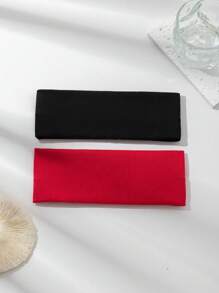 2 chiếc băng đô dệt kim co giãn phong cách đường phố thể thao thường ngày - Nhiều màu - Xem 2