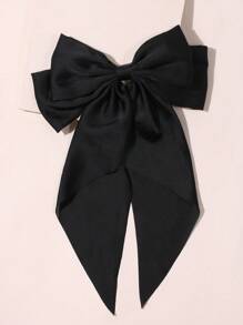 1pc Women Wear Satin Long Floating Bow Silk Hair Clips, Headpieces, And Hair Accessories On A Daily Basis