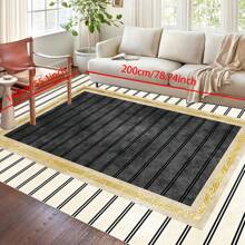 [Crystal Fleece 700g/㎡ Dotted Bottom 5mm Thickness] European-Style Living Room Bedroom Carpet, Washable, Non-Slip, Stain-Resistant Backing, Suitable For Bedroom, Dining Room, Kitchen, Office, Entrance, Living Room, Farmhouse Decoration, Indoor & Outdoor