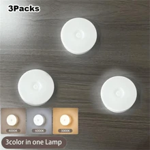 1 件/3 件/6 件 LED 可充电迷你夜灯，壁挂式床头灯，可调亮度和色温，磁性橱柜照明，适用于汽车、卧室、婴儿房、浴室、衣柜、厨房（250mAh） - 白色 - 查看 13