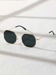 经典几何框架眼镜，适合男士日常佩戴，与服装完美搭配 - 同款多色 - 查看 2