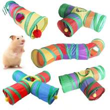 1 Đường hầm cho chuột lang trong nhà, ống cho nhím chinchilla, chuột hamster Hà Lan, phụ kiện lồng cho thú cưng nhỏ, lều cầu vồng có thể gấp gọn, đường hầm cho thú cưng nhỏ, đồ chơi tương tác - Nhiều màu - Xem 1