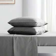 Luxurious And Breathable Bedding Set Includes 1 Durable Duvet Cover, 1 Soft Fitted Sheet And 1/2 Pillowcases - Ultra-Soft Cotton That Is Wrinkle-Resistant, Hypoallergenic And Easy To Care For. - 淺灰色 - 查看 5