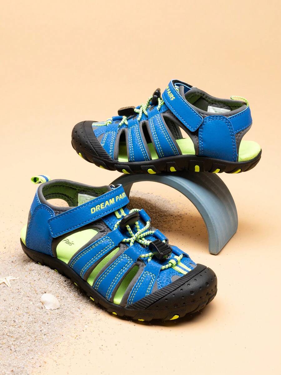 Boys Girls Closed-Toe Outdoor Summer Sport Sandals(Toddler/Little Kid/Big Kid) - Xanh đậm - Xem 1