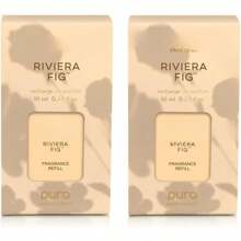 Diffuser Refills – Bundle Of 2 Pura Refills – For Use In Scent Diffusers For Home – Home Fragrance Products – Scented With Blood Orange, Peach & Fig (Riviera Fig, Pack Of 2)