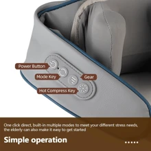 电动颈部按摩器，颈部、背部、肩部、足部和腿部指压按摩器，深层组织 3D 按摩器，在家或户外放松肌肉，颈部按摩器，适合作为礼物 - 彩色 - 查看 5