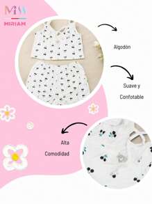 Sexy 2-Piece Pajama Set For Women, Fresh And Comfortable With Cherry Design, Lace Detail And Beautiful Neckline With A Shiny Heart, Fashionable, Premium Quality. - 粉色 - 查看 5