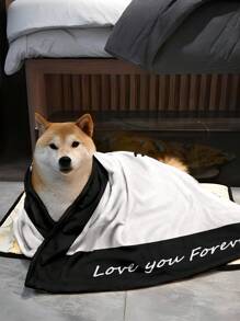 1pc Customized Flannel Photo Blanket, Holiday Blanket, Gift Blanket, Soft & Fluffy Multi-Purpose Outdoor Beach Camping Living Room Sofa Pet Office Throw Blanket, Flannel Decorative Holiday Blanket, Cozy, Warm, Soft, Comfortable Customized, Unique, Personalized Ideal Gift For Him, Her, Boyfriend, Girlfriend, Dad, Mom, Family, Friends, Valentine's Day, Birthday, Party, Anniversary, Family Gift - Multicolor - View 9