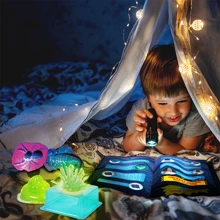 1盒3种不同玩法的科学实验玩具套装，可混合通过实验制作发光昆虫标本，DIY手工玩具套装，史莱姆套装，粘土套装，生日礼物，减压玩具，可激发对科学的兴趣