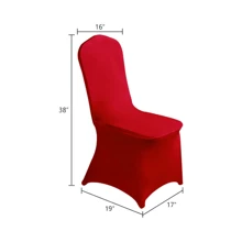 防水氨纶椅套，弹力餐椅椅套，可拆卸可洗涤纶户外椅套，适用于派对、宴会、婚礼、酒店（多种经典颜色）