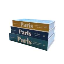 Kit 3un Caixa Porta Objetos Livro Decorativo Varias Estampas Luxo Moderno