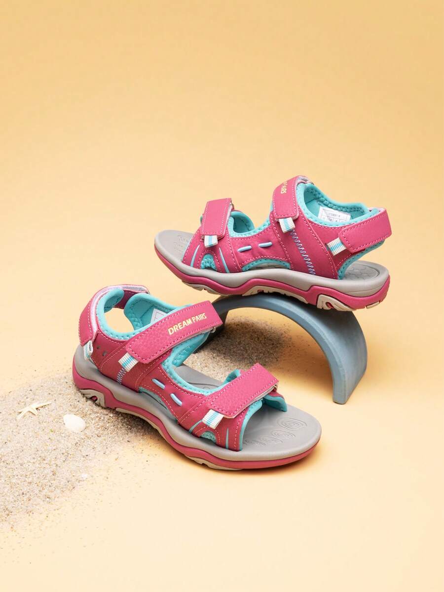 Boys Girls Fashion Athletic Summer Sports Sandals(Toddler/Little Kid/Big Kid) - 玫瑰紅 - 查看 1