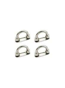 4pcs Adjustable Arch Buckles, Suitable For Handbags And Straps - Adjustable Chain Buckles, Applicable For Luggage And Fashion Accessories, Bag Clasps, Wallet Hardware Hanging Connectors With D-Ring, Detachable, DIY Wallet Making - Multicolor - View 9