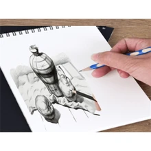 1 Stück Premium dickes quadratisches Skizzenbuch - spiralgebundener Zeichenblock, 14,8 x 10,5 cm / 21 x 14,8 cm, hochwertiges Skizzier- und Schreibheft