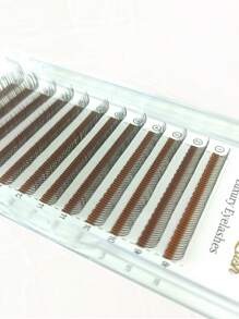Extensiones de pestañas postizas 5D Flora de 8-15mm de estilo C, suaves, con efectos de volumen en 12 filas