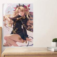Framed Fate Anime Poster Japanese Lancer Ereshkigal Artworks Canvas Poster Room Aesthetic Wall Art Prints Home Modern Decor Gifts Framed
