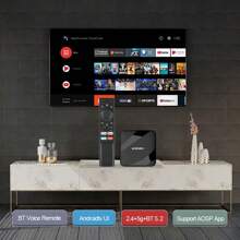 Q96 OHP A TV98 ATV W2 Android 14 TV Box 5G Dual Wifi6 TV HD 8K Video S905W2 Quad Core 4K 3D Voice Media Player 4GB 128GB Set Top Box