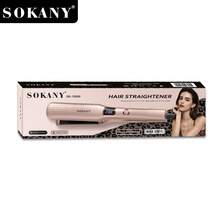 SOKANY 15009 Multifunctional Ceramic Flat Iron, 3-In-1 Straightening, Curling And Waving. Negative Ion Hair Straightener. With LCD Display, Adjustable Temperature Up To 230°C, Suitable For Different Hair Types, Fast And Efficient. Heat-Resistant Exterior Design. For Home And Professional Salon Use. - EU C Type Plug(220-240V) - View 7