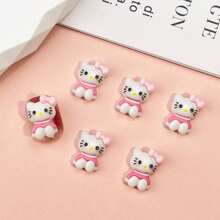 Sanrio Sanrio Mignon DIY/ 40 pièces/20 pièces/10 pièces Mignonnes décorations en résine 3D mini hello kitty de dessin animé, pour nail art/fabrication de bijoux - Lot en vrac, convient pour la création de bijoux DIY