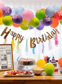 60 miếng dán tường hình bướm 3D, 4 kiểu dáng, 3 kích cỡ, trang trí sinh nhật chủ đề bướm, trang trí tiệc chủ đề bướm, trang trí bánh kem, trang trí phòng trẻ em, miếng dán có thể tháo rời (Màu hồng) - hồng - Xem 4