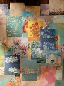 100 张/册复古剪贴簿纸、DIY 装饰文具、节日礼物、工艺材料、个性化剪贴簿、学校用品（8 种款式随机发货）、学校用品、返校 - 彩色 - 查看 3