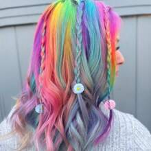10 Stücke Bunte Regenbogen Haarverlängerungen, je dunkler die Färbung, desto heller der Leuchtstoff, für Frauen, gerade Clip-In Haarverlängerungen für täglichen Gebrauch, Kostümpartys, Cosplay, Y2K Stil, Mode Party, Geburtstaggeschenk für Frauen