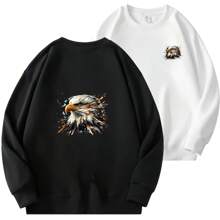 1 件/2 件/4 件鹰熨烫热转印贴片 - 可洗防水贴纸，适用于 DIY T 恤、牛仔裤、口罩和背包