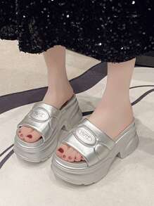 Women's Simple Casual Vacation Style Comfortable Wedge Platform Sandals