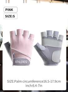 1pc Silky Sports Wrist Support Band For Yoga, Cycling, Fitness, Weightlifting, Workout Accessories, Anti-Slip Fingerless Gloves