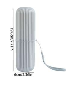 1PC塑料牙刷盒便携式家用牙刷杯刷子漱口杯旅行分装漱口杯套装牙具筒牙膏管牙科收纳盒防漏储物杯。 - 彩色 - 查看 10