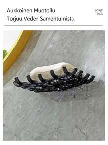 Soap Bar Holder For Shower Wall, Self Draining Soap Dish With Hooks, No Drilling, Bathtub Kitchen Sink Waterproof Adhesive Wall Mounted Dish.Creative Drainage Soap Box Wall-Mounted Shelf Household No-Hole Bathroom Soap Box Bathroom Kitchen Storage Supplies. Back To School