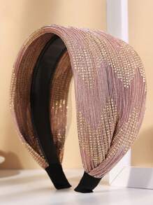 1PC Damskie siateczkowe wielokolorowe oddychające opaski do włosów Modne i eleganckie codzienne uniwersalne akcesoria do włosów, opaska do włosów, opaski na głowę z obręczą do włosów