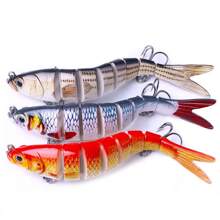 Hengjia 3pcs/Set Sinking Multi-Jointed Minnow Lure 13.7cm 27g Slow Sinking Bionic Fish Swim Lure With Bass Triple Hook, Carp Fishing Tackle, Hard Bait - Multicolor - View 7