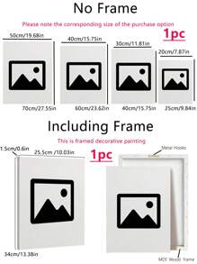 1pc Hand Drawing Encourages Reading Ink Painting Quotes-Printing Canvas -Posters-Wall Arts- Frameless Canvas Paintings - Bedroom, Home Office, Kitchen, Bathroom - Indoor/Outdoor Hanging Pictures Ideal Gift For Wall Decoration, Room Decoration Paintings