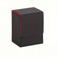 1pc - High End Stacked Card Vertical Storage Box High End PU Multi-Color Fabric Board Game 100 Card Capacity Card Storage Box Card Game Storage Stacked Storage Box Storage Bag