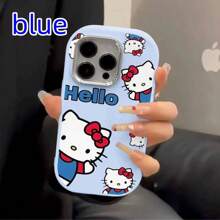 Sanrio 1pc Phone Case Compatible With IPhone 15/16 Pro Max, Cartoon KT Cat Design, Cute For Girls,Compatible With IPhone 14 Plus/13/12