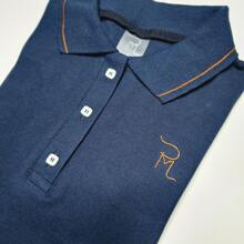 Camisa tipo polo con detalle bordado para hombre - Azul Marino - Ver 3