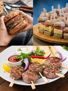 Paquete de 100 pinchos de bambú, adecuados para el hogar, restaurantes, mercados nocturnos, actividades al aire libre, tiendas de frutas - lavables y reutilizables, para la cocina, regalo de Navidad 1038